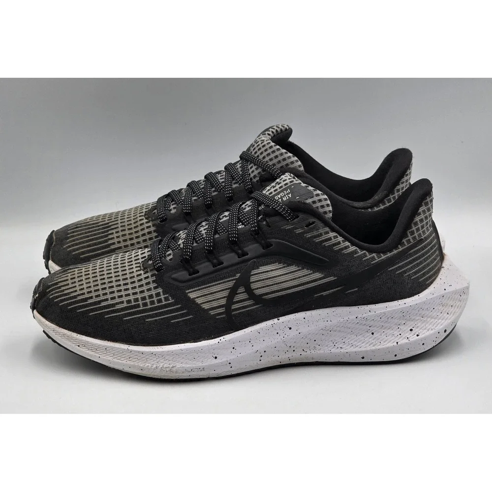 Nike Air Zoom Pegasus 39 Women 8.5 Black Grey Running Shoes DH4072-005 No Insole
